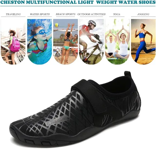 Vista 7 de Cheston Zapatos acuáticos de secado rápido para hombre y mujer