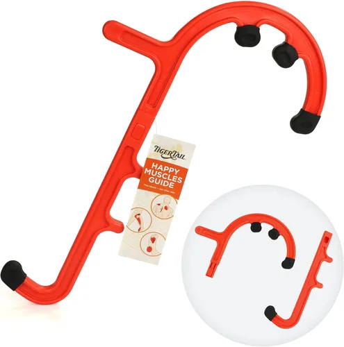 Vista 9 de Tiger Tail Masajeador de Bastón Tiger para Espalda y Cuello – Gancho de Masaje tipo Bastón de Terapia de Acupresión de Tejido Profundo para Puntos