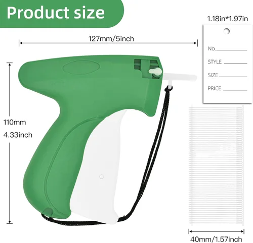 Vista 6 de Kit de pistola de etiquetado de 2006 piezas para ropa con 400 etiquetas de precio, incluyendo pistola de etiquetado Liumai, 5 agujas de acero, 1600