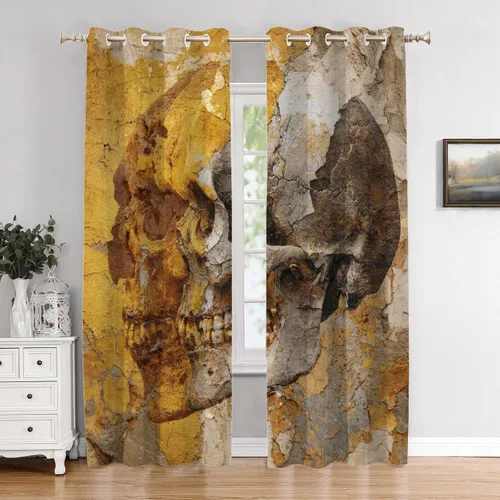 Vista 18 de Maritime Ocean Blackout Tier Curtains, Anchors Nautical Art Half Window Drapes for Kitchen with Rod Pocket,Room Darkening 2 Pack 26X24 Inches