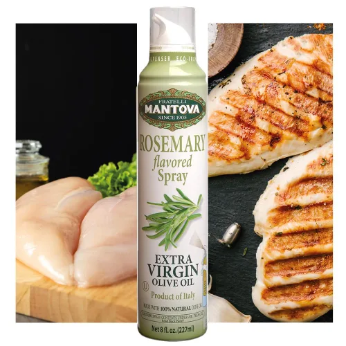 Vista 82 de Mantova Spray de Aceite de Oliva Virgen Extra con Sabor a Cúrcuma, spray de cocina saludable para el corazón perfecto para ensaladas, salsas