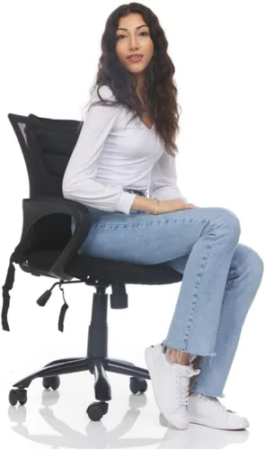 Vista 2 de FOMI Soporte ortopédico lumbar firme para la espalda, almohada de apoyo torácico de gel y espuma para oficina, automóvil, cocina, alivio del dolor