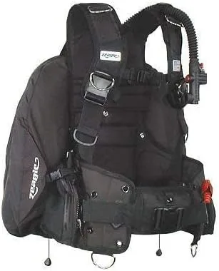 Vista 2 de Zeagle Ranger BCD con inflador, manguera y válvula RE