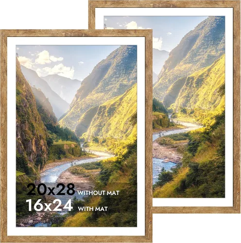 Vista 115 de iRahmen - Juego de 2 marcos de fotos de 4 x 6, marco de madera negro con cristal de alta definición, para mostrar fotografías de 3.5 x 5