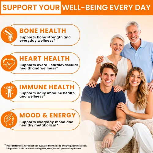 Vista 10 de VITBOOST Vitamina D3 K2 Complejo - 5000 UI (125 mcg) D3 y K2 (MK-7) 90 mcg Vitamina D fácil de tragar, sin OMG, sin gluten, fabricado en Estados