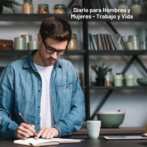 Vista 7 de Diario forrado con líneas de CAGIE para hombres y mujeres, diario encuadernado en cuero con anillos de crecimiento de árboles, cuaderno de 256