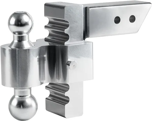 Vista 5 de Andersen Hitches 3405 - Enganche rápido de 6 pulgadas con 2 bolas de aluminio sin grasa de 2-5/16 pulgadas, Plateado