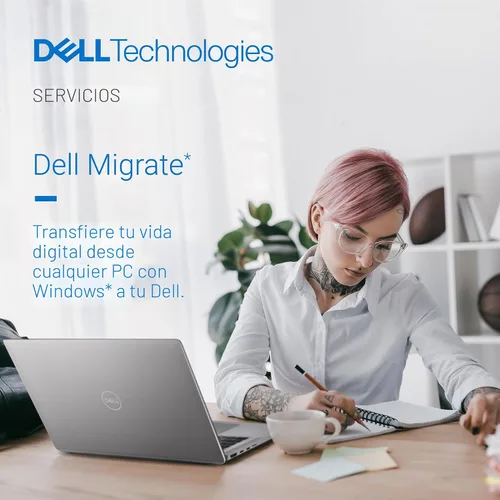 Vista 5 de Dell Laptop Inspiron 15 3535, pantalla FHD de 15.6 pulgadas (1920 x 1080), procesador AMD Ryzen 5 7520U, memoria RAM DDR4 de 8 GB, SSD de 512 GB