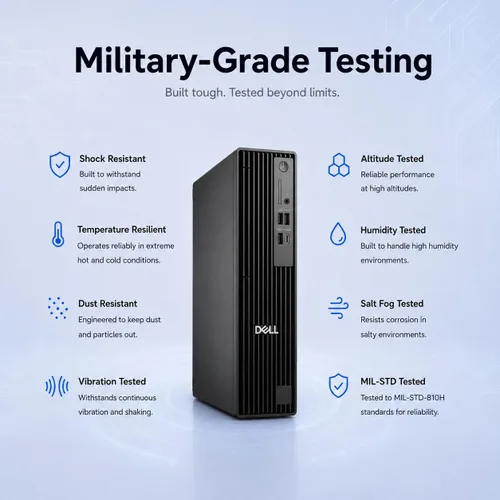 Vista 6 de Dell Pro Slim Plus QBS1250 AI PC (Next Gen OptiPlex 7020 Plus SFF), Intel 20-Core Ultra 7 265, Business Desktop, IST Computer Customized