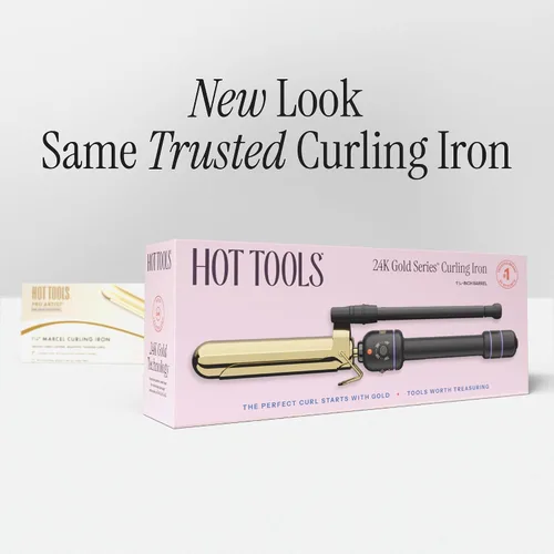 Vista 7 de Hot Tools Pro Artist Plancha Marcel de Oro 24K Rizos Duraderos, Ondas (1 pulgada)