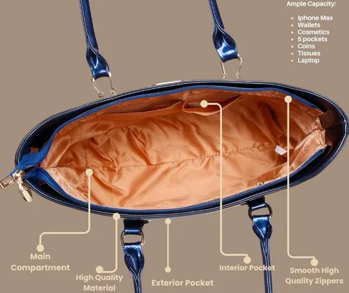 Vista 3 de Bolso de cuero vegano de diseñador de ItaliaEncantos adornadosCrystal StudsElegante bolso de hombroUSA Corp Se envía desdeLA