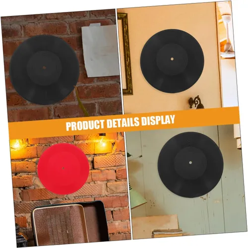 Vista 3 de Soportes de pared para discos de vinilo, 2 unidades, discos de vinilo en blanco, decoración del hogar para bar cafetería