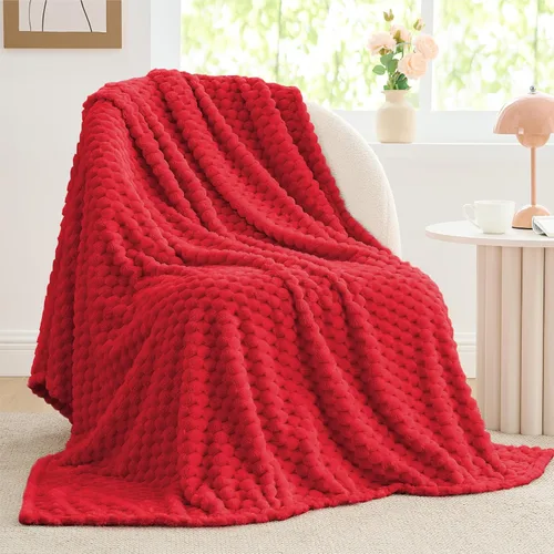 Vista 116 de BEDELITE Manta de forro polar para sofá y cama, manta decorativa de jacquard 3D de almendra, súper suave y acogedora, manta mullida cálida adecuada