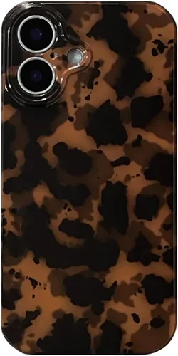 Vista 13 de Funda Compatible con iPhone 11, Caparazón de Tortuga Marrón Ámbar con Estampado de Leopardo Cubierta Retro Chic Elegante Clásica Linda Protectora