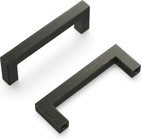 Vista 36 de Hickory Hardware - HH075326-BGB - Manija de la colección Skylight, 3 pulgadas de centro a centro, latón dorado cepillado.