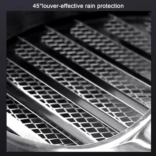 Vista 5 de Tapa de chimenea de acero inoxidable 304, rejillas de ventilación de escape con malla de pantalla, tapa de lluvia redonda de ventilación y protector