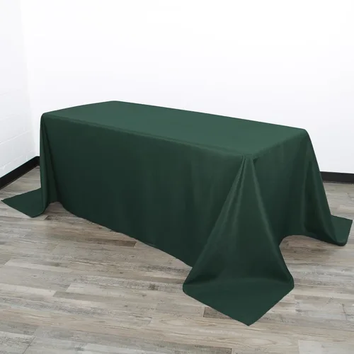 Vista 43 de Your Chair Covers - Mantel rectangular de poliéster sin costuras de alta calidad de 60 pulgadas de ancho x 102 pulgadas de largo - Negro - Mantel