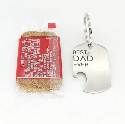 Vista 6 de Keychain BEST DAD EVER Gift Bottle Opener cute keyring Stainless Multitool as Cool Bottle Opener Car Keyring for Men