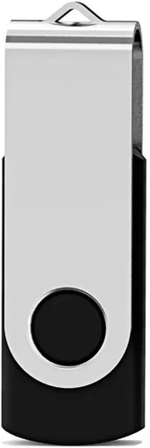 Vista 7 de Aiibe Paquete de 2 unidades flash USB de 8 GB, unidades flash USB 2.0 USB 2.0, unidades de memoria con cremallera a granel (negro)