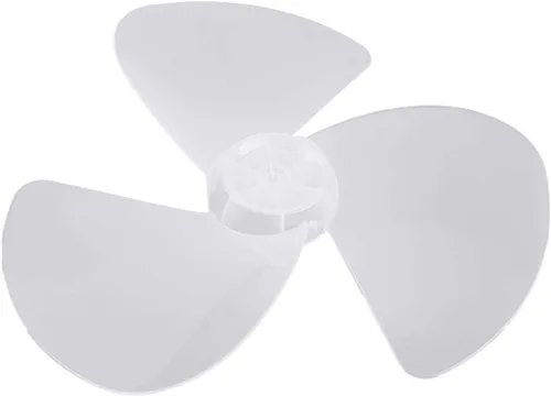 Vista 3 de IEFIEL Hoja de ventilador de plástico 3 hojas para ventilador de pie ventilador mesa Fanner General Accesorios 16 pulgadas con tuerca