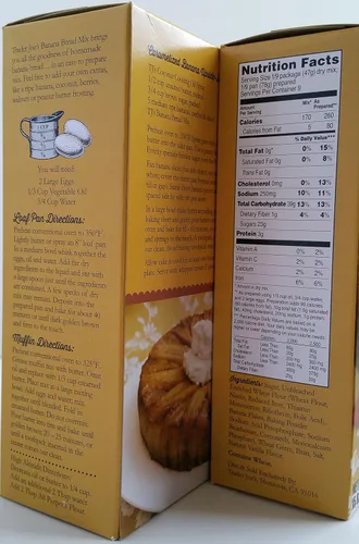 Vista 2 de Trader Joe's - Mezcla de pan de plátano - Peso neto 15 oz (425 g) - 2 cajas