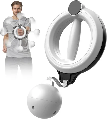 Vista 10 de TINRIEF Entrenamiento de Brazo para Hombres y Mujeres, Entrenador de Antebrazo de 360° con Manivela Manual, Entrenador de Pecho, Equipo