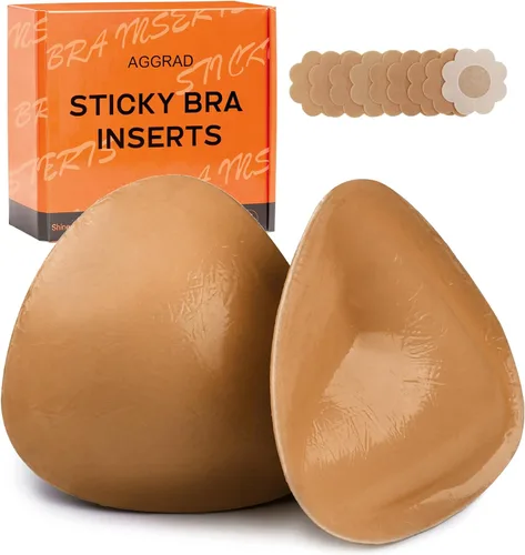 Vista 9 de Almohadillas de Sujetador Adhesivas de Doble Cara Insertos Volumen Ultra Instantáneo Push Up Sujetador Adhesivo para Mujeres Trajes de Baño Bikinis