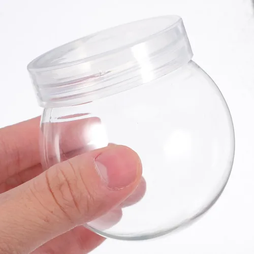 Vista 9 de DECHOUS Kit de globos de nieve de 5.1 fl oz, bolas de Navidad de plástico para decoración de bolas de Navidad transparentes de burbujas de plástico