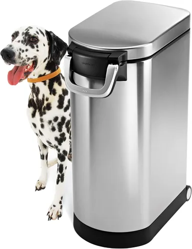 Vista 15 de simplehuman Contenedor mediano de almacenamiento de alimentos para mascotas, 25 litros, 27 lb / 12.2 kg, para alimentos para perros, gatos y aves
