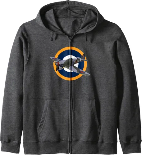 Vista 5 de RAF Hawker Tempest WW2 Fighter Aircraft Zip Hoodie