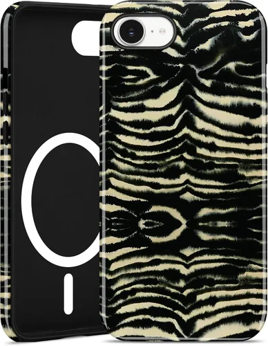 Vista 34 de Jusy Funda magnética Zebra para iPhone XR, color negro