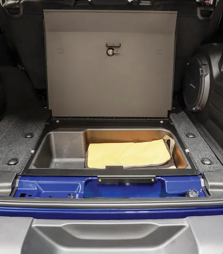 Vista 2 de Tuffy Security Products - Cubierta para cubículo, cerradura con llave, compatible con Wrangler JL de 4 puertas (2019-2026)