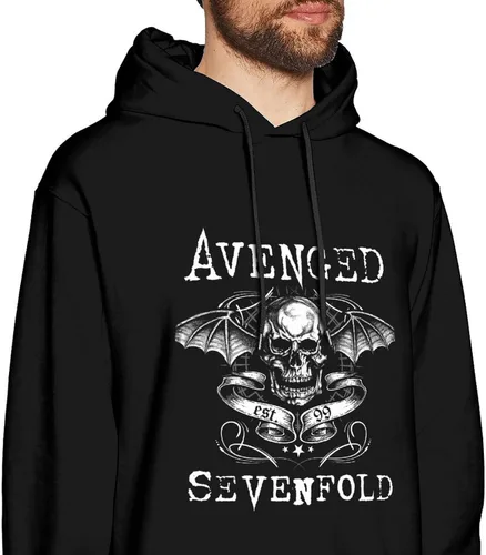 Vista 3 de FLEXIGLO Sudadera con capucha de manga larga con estampado 3D para hombre
