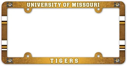 Vista 37 de NCAA Placa de vehículo con marco a todo