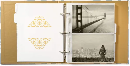 Vista 4 de Jot & Mark - Álbum de fotos (200 fotos de 4 x 6”, mangas de bolsillo transparentes, 6 divisores de pestañas, carpeta de 3 anillas de 8.5 x 9.5”)