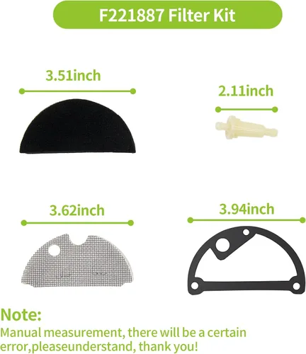 Vista 4 de Kit de filtro de aire F221887 para modelos Heat Star Mr Heater 2009 a HS50KT TS125KR MH175KTR PA210KTR y más