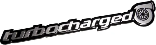 Vista 3 de Turbo TURBOCHARGED - Emblema de aluminio compatible con Honda Civic Si Acura NSX TSX RDX RSX Type-S Subaru Impreza WRX Mazda Mazdaspeed 3 6 Nissan