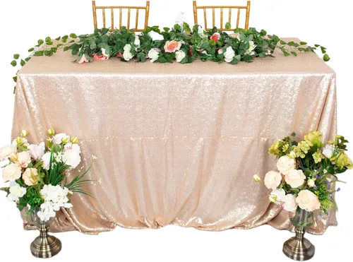 Vista 44 de ShiDianYi Mantel redondo de lentejuelas azul bebé de 72 pulgadas, mantel de lentejuelas con purpurina para pastel de postre con purpurina, mantel