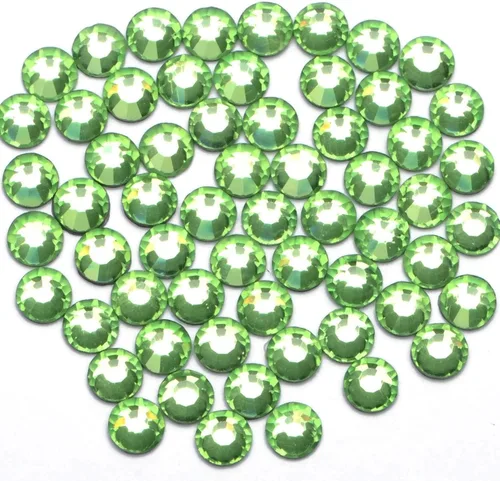 Vista 12 de 4500 unidades de diamantes de imitación de cristal de fijación en caliente con parte trasera plana HotFix gemas de cristal redondas de 0.079 Citrino