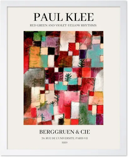 Vista 27 de Poster Master Póster vintage de Paul Klee – Impresión retro de cómicos – Arte de dibujo – Arte abstracto – Regalo para hombres y mujeres – Estilo-09