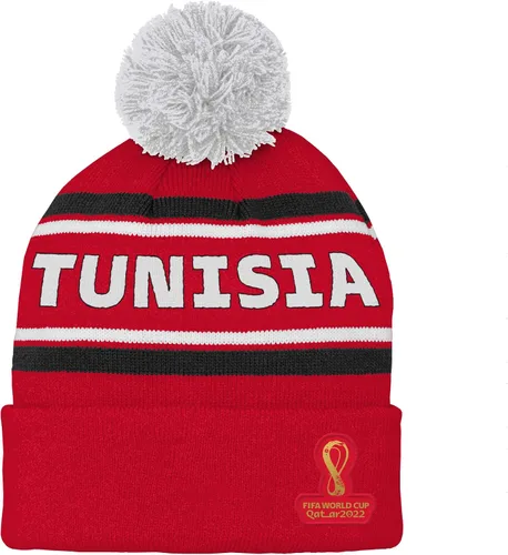 Vista 9 de Outerstuff Sombrero unisex para jóvenes de la Copa Mundial de la FIFA Country Premium Bobble Cuff Pom Hat Borgoña