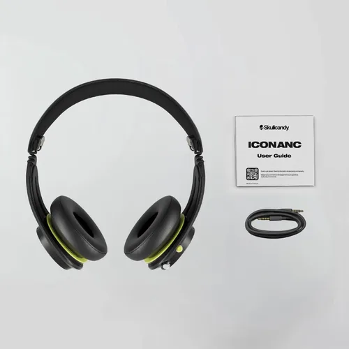 Vista 6 de Skullcandy Icon ANC - Auriculares inalámbricos con cancelación activa de ruido, Bluetooth, para la oreja, 60 horas de batería, resistentes al sudor