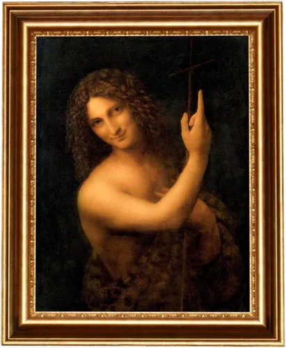 Vista 5 de ELITEART -La Belle Ferronnière por Leonardo DaVinci Reproducción de pintura al óleo Giclée de arte de pared impresiones en lienzo tamaño marcado: 29