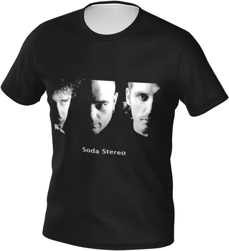 Vista 2 de Soda Stereo T Shirt Men's Summer Tee Casual Short Sleeve 3D Print Tshirt