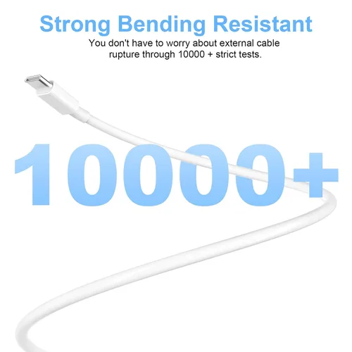 Vista 4 de Paquete de 2 cables de carga USB C a USB C de 3 pies y 60 W, cable de carga rápida tipo C a tipo C, para iPhone 16 E/17/Air/15/Pro/Plus/Pro Max