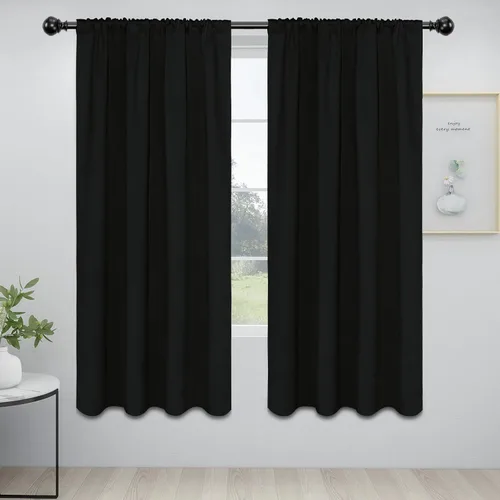 Vista 72 de Easy-Going - Cortinas opacas con bolsillo para varilla para dormitorio, cortinas de ventana para oscurecer la habitación para sala de estar