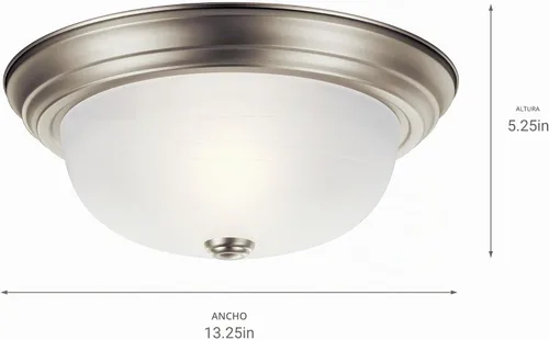 Vista 7 de Lámpara de techo de 3 luces, 180 watts, color bronce antiguo, 8110OZ de Kichler