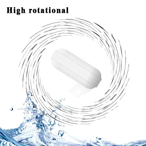 Vista 4 de 4 barras de agitación magnética de 0.394 in (0.4 pulgadas), PTFE, blanco
