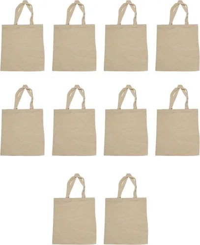 Vista 11 de DISCOUNT PROMOS Juego de 1 bolsas de lona de algodón personalizadas, texto personalizado, logotipo, imagen, reutilizables, ideales para compras