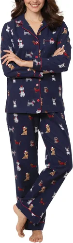Vista 38 de PajamaGram - Pijamas de invierno para mujer - Pijamas de franela para mujer